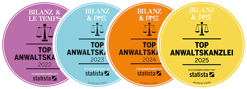 Grafik - Bilanz & PME - Top Anwaltskanzlei 2022 / 2023 / 2024